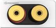 Scheda di collegamento altoparlante audio Kindermann 7456-414. con morsetto a vite c/RAL 9010 (7456000414)