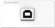 Kindermann Konnect Design Click - Snap-in frontale modulare - USB 2.0 tipo B - bianco RAL 9010 (7456000525)