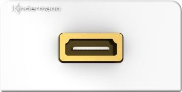 Kindermann 7456000561 Presa HDMI grigia - bianca (7456000561)