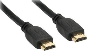 Kindermann - HDMI ad alta velocità con cavo Ethernet - HDMI (M) a HDMI (M) - 100m - Supporto 4K a forma di nero (5809002010)