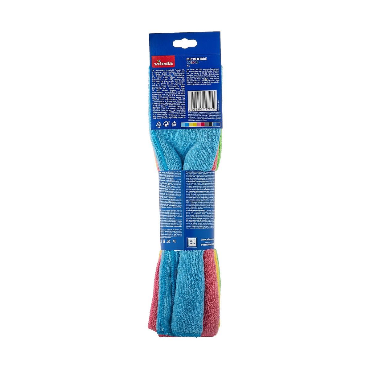 Panno in microfibra Vileda XL Colors 167787 (4 UnitÃƒÂ )