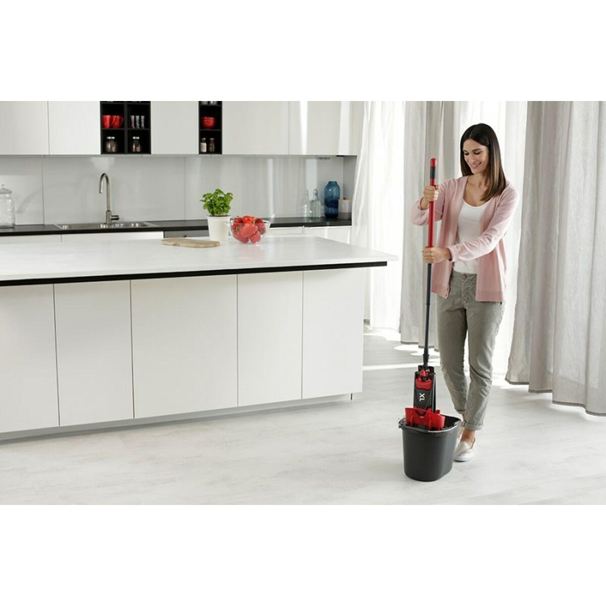 Spazzolone Vileda Ultramax XL Bianco Rosso Microfibra