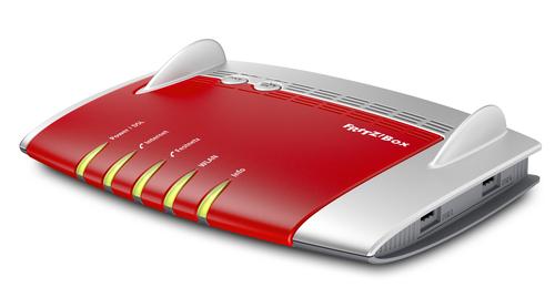 AVM FRITZ!Box 7490 router wireless Gigabit Ethernet Dual-band (2.4 GHz/5 GHz) 3G Rosso, Argento