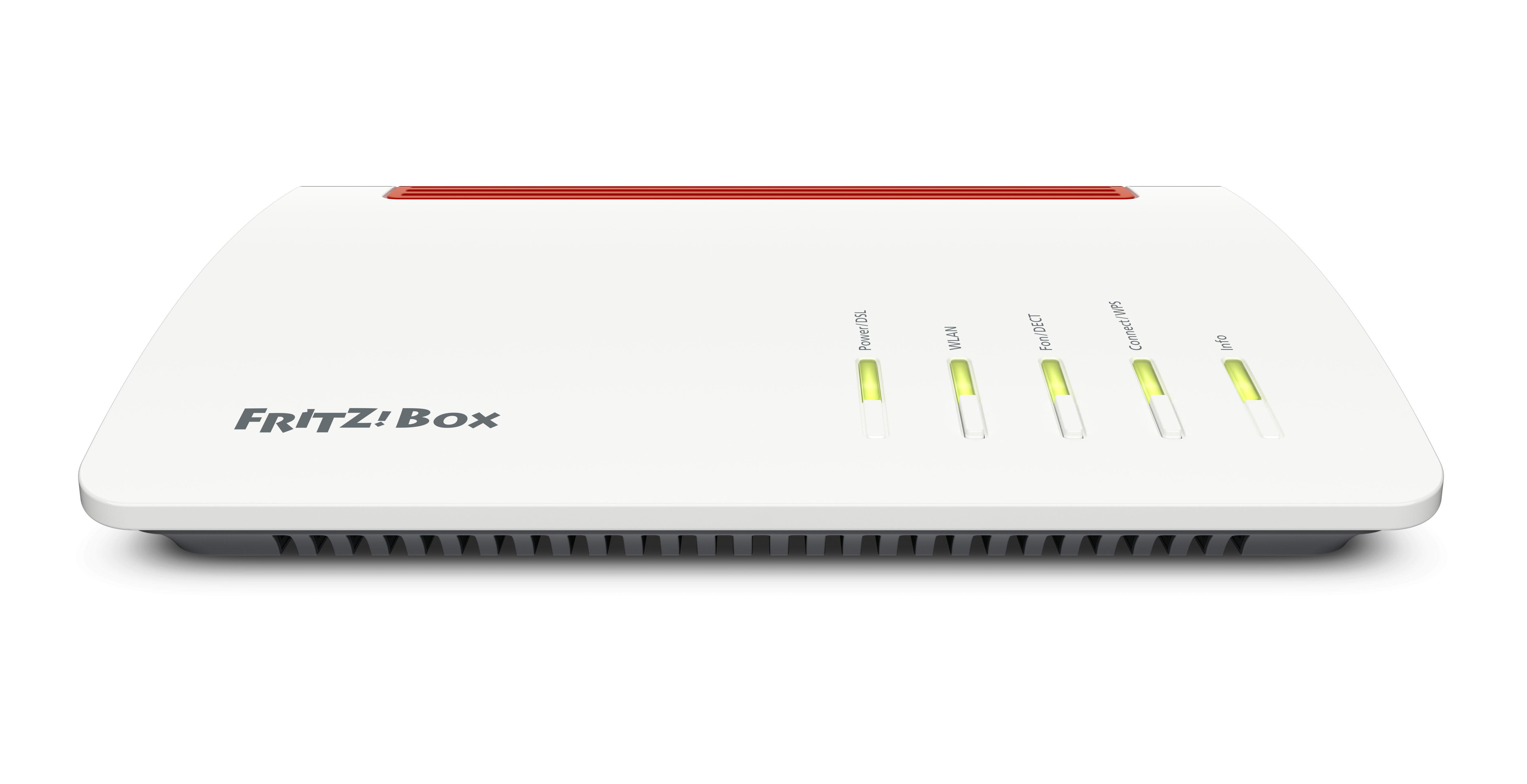 FRITZBox 7590 router wireless Gigabit Ethernet Dual-band (2.4 GHz/5 GHz) Grigio Rosso Bianco