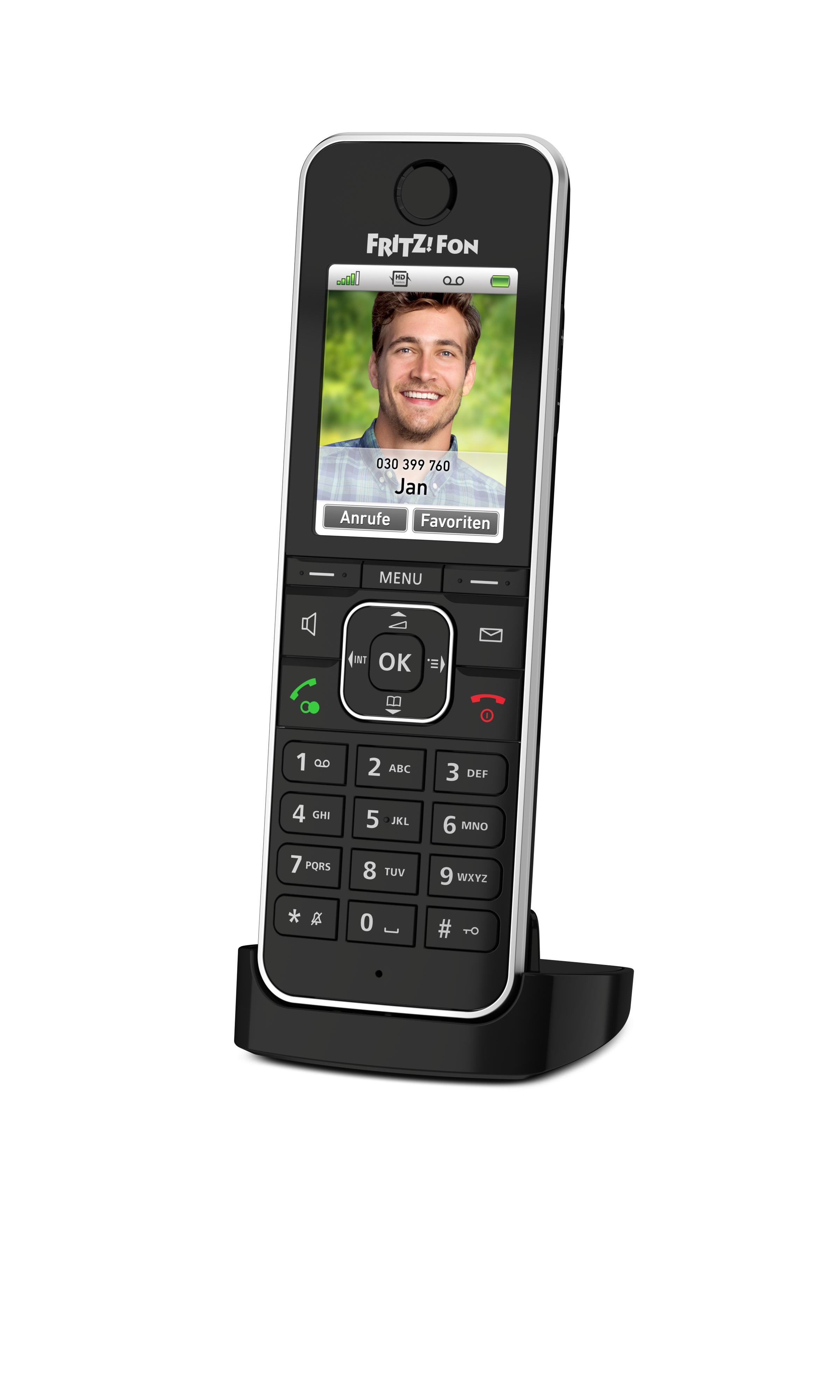FRITZFon C6 Telefono DECT Identificatore di chiamata Nero