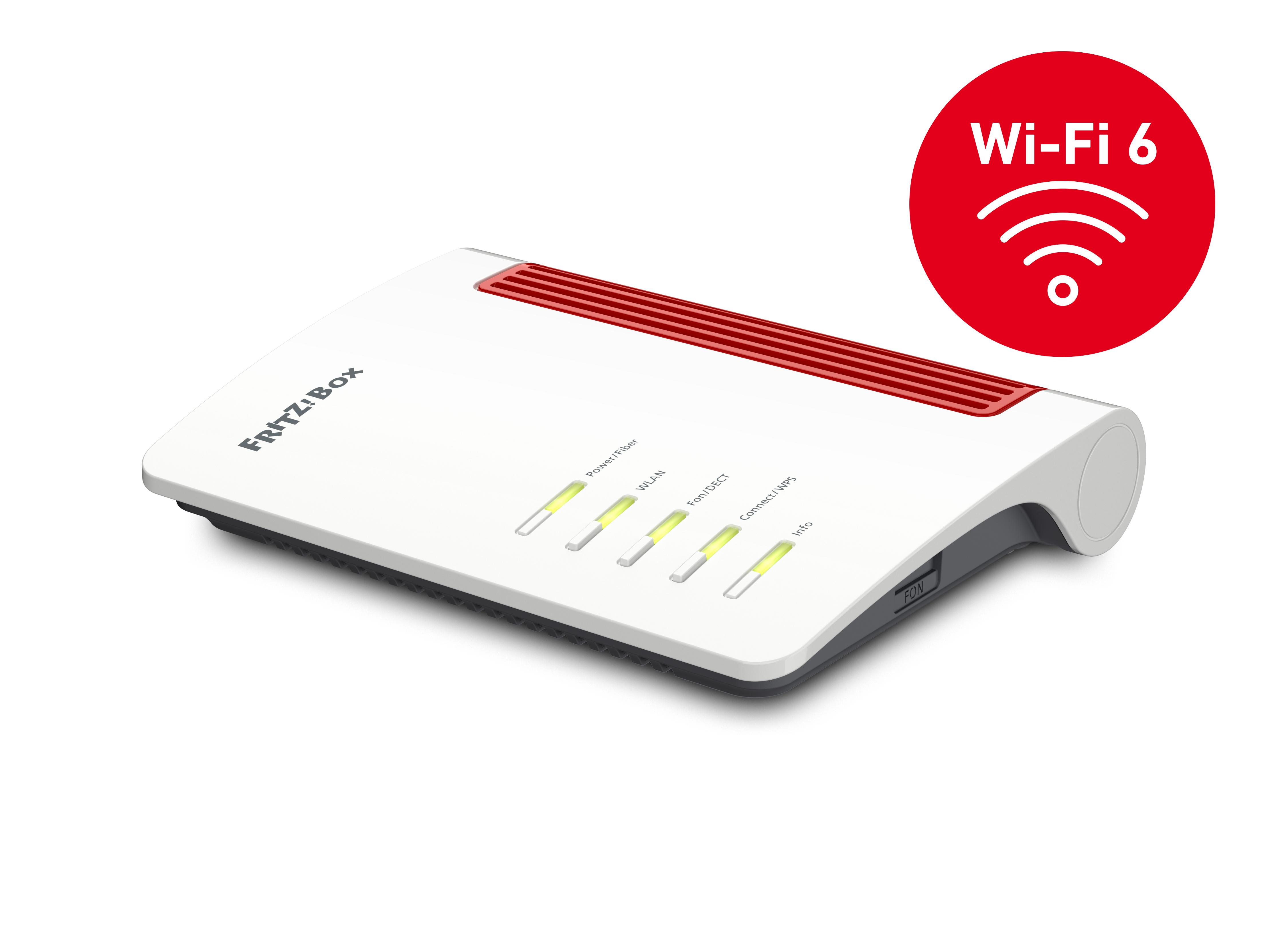 FRITZ!Box 5530 Fiber Edition Internation router wireless 2.5 Gigabit Ethernet Dual-band (2.4 GHz/5 GHz) Bianco