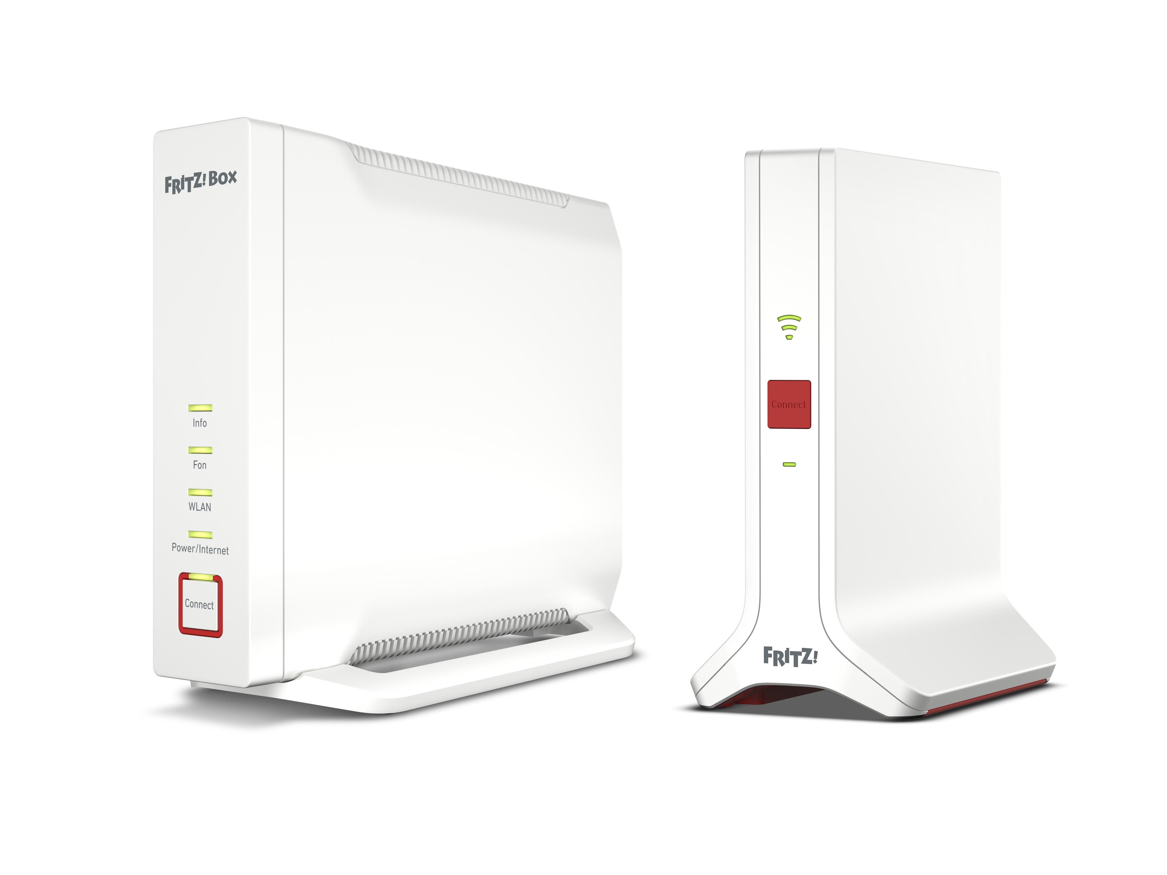 FRITZ! Mesh Set 20003054 sistema Wi-Fi Mesh Banda tripla (2.4 GHz/5 GHz/5 GHz) Wi-Fi 6 (802.11ax) Bianco 4x4