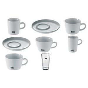 Melitta Tazza da cappuccino "M-Cups" bianca 025 l in porcellana altezza 65 mm con manico - 6 pezzi (18907)