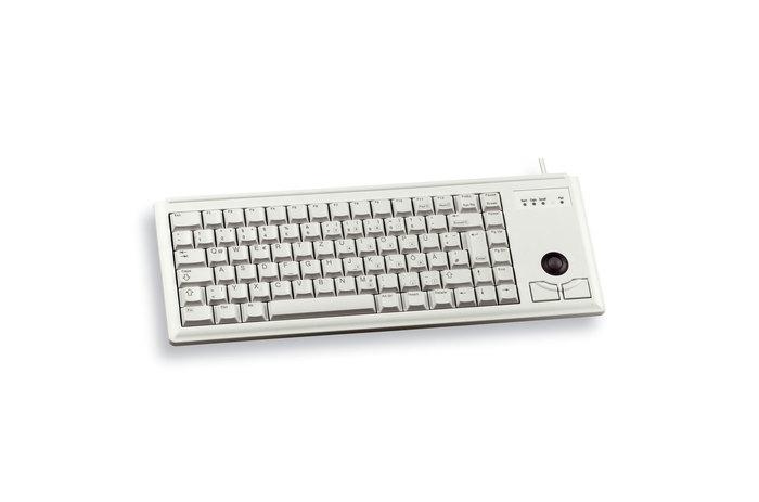 CHERRY G84-4400 tastiera PS/2 QWERTY Inglese US Grigio (COMPACT G84-4400 TRACKBALL 2X - PS/2 GREY) - Versione Tedesca
