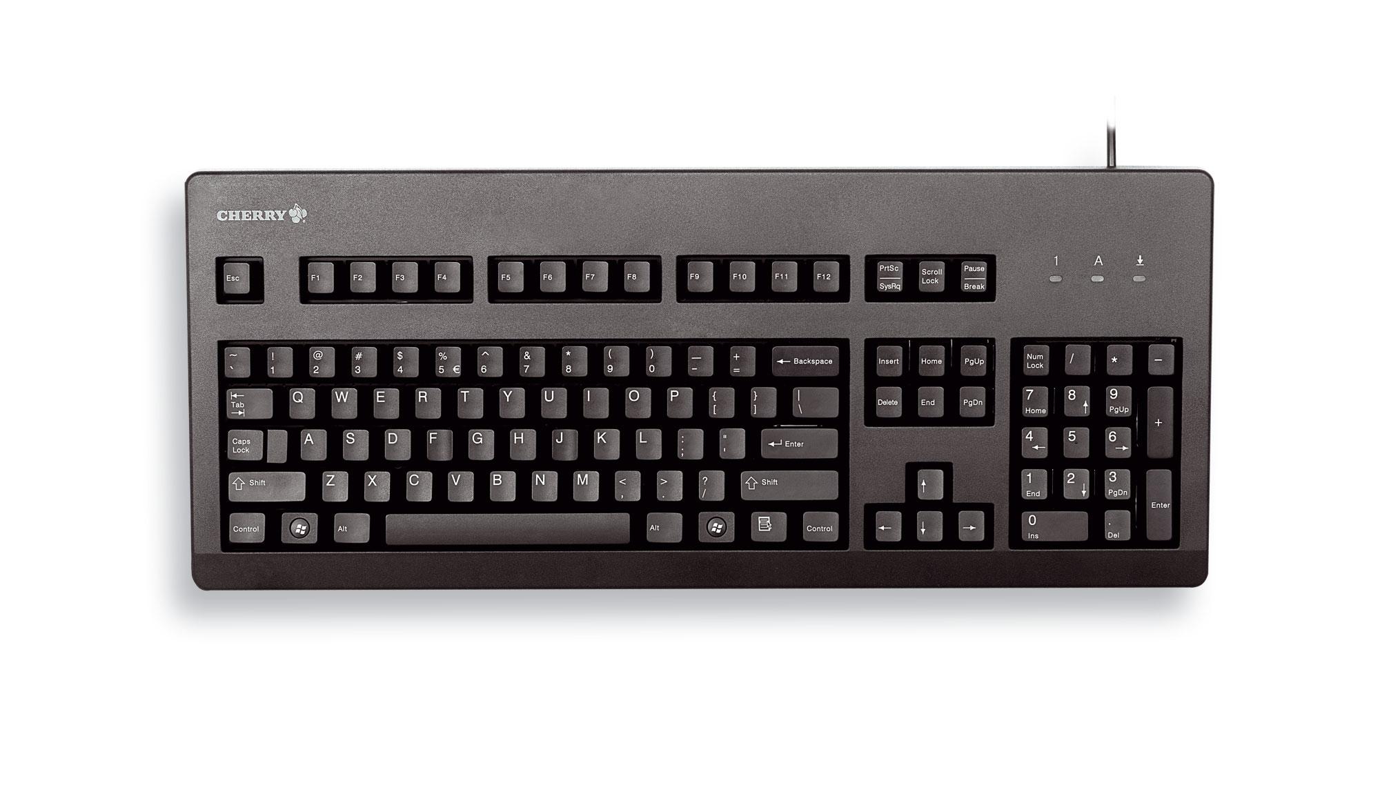 CHERRY G80-3000 tastiera USB QWERTY Inglese UK Nero