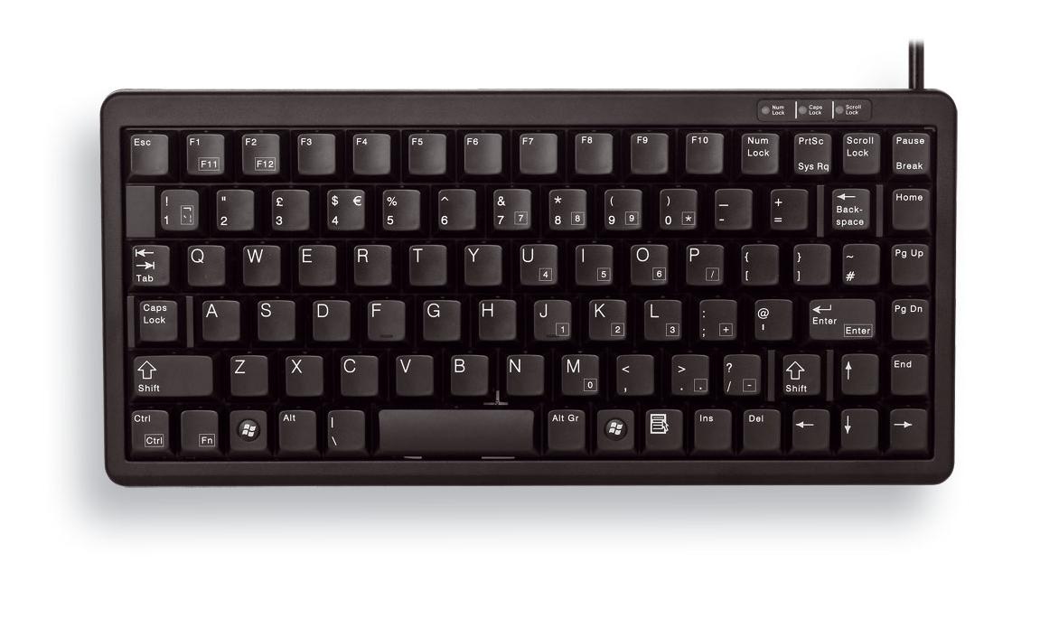 CHERRY G84-4100 tastiera USB + PS/2 QWERTY Inglese UK Nero
