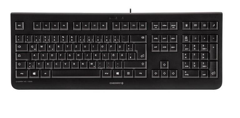 CHERRY KC 1000 tastiera USB QWERTY Spagnolo Nero (KC 1000 BLACK KEYBOARD USB - SPANISH KEYBOARD USB SPANISH - Warranty: 12M)