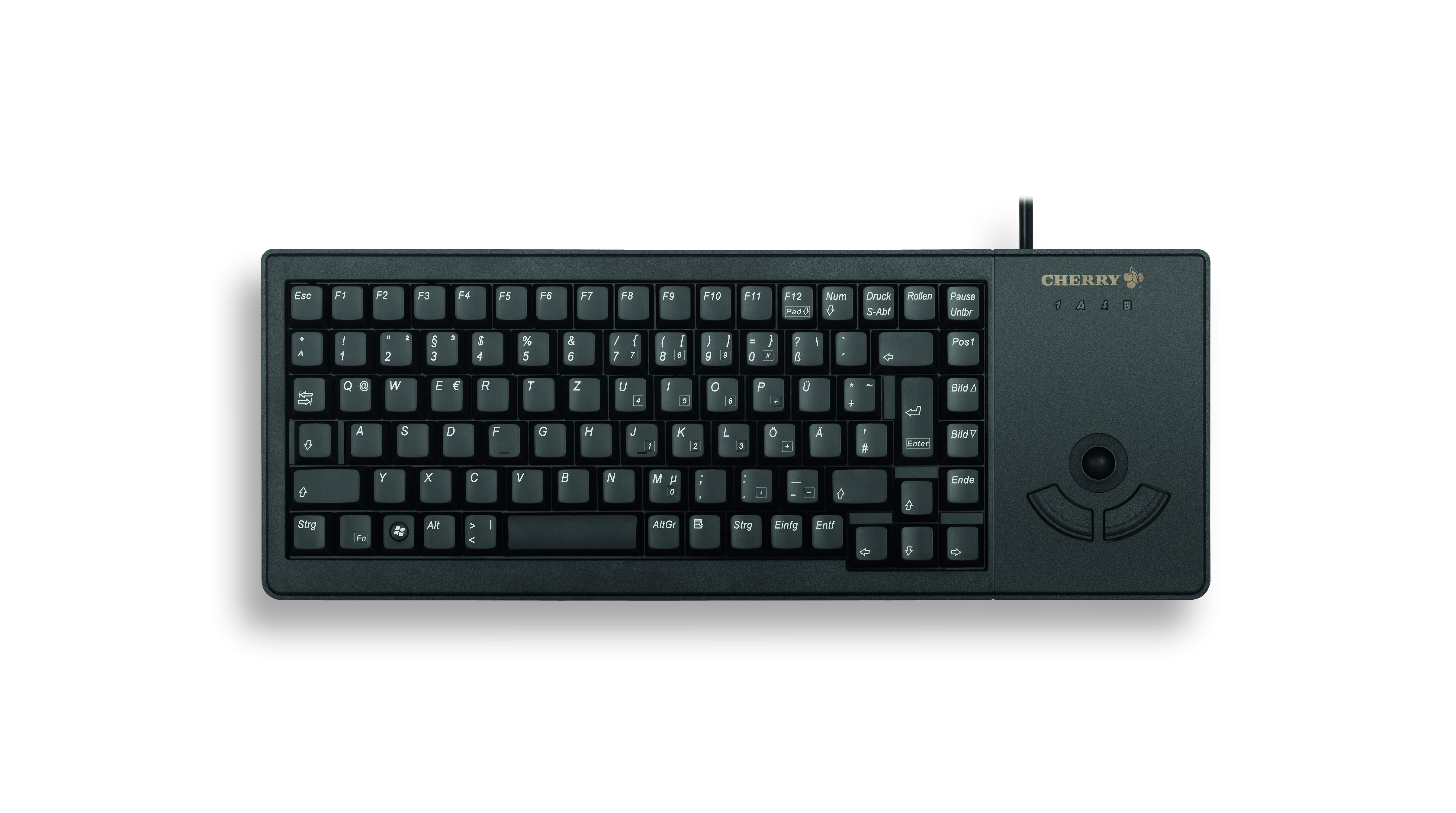 CHERRY XS Trackball tastiera USB QWERTY Nordic Nero