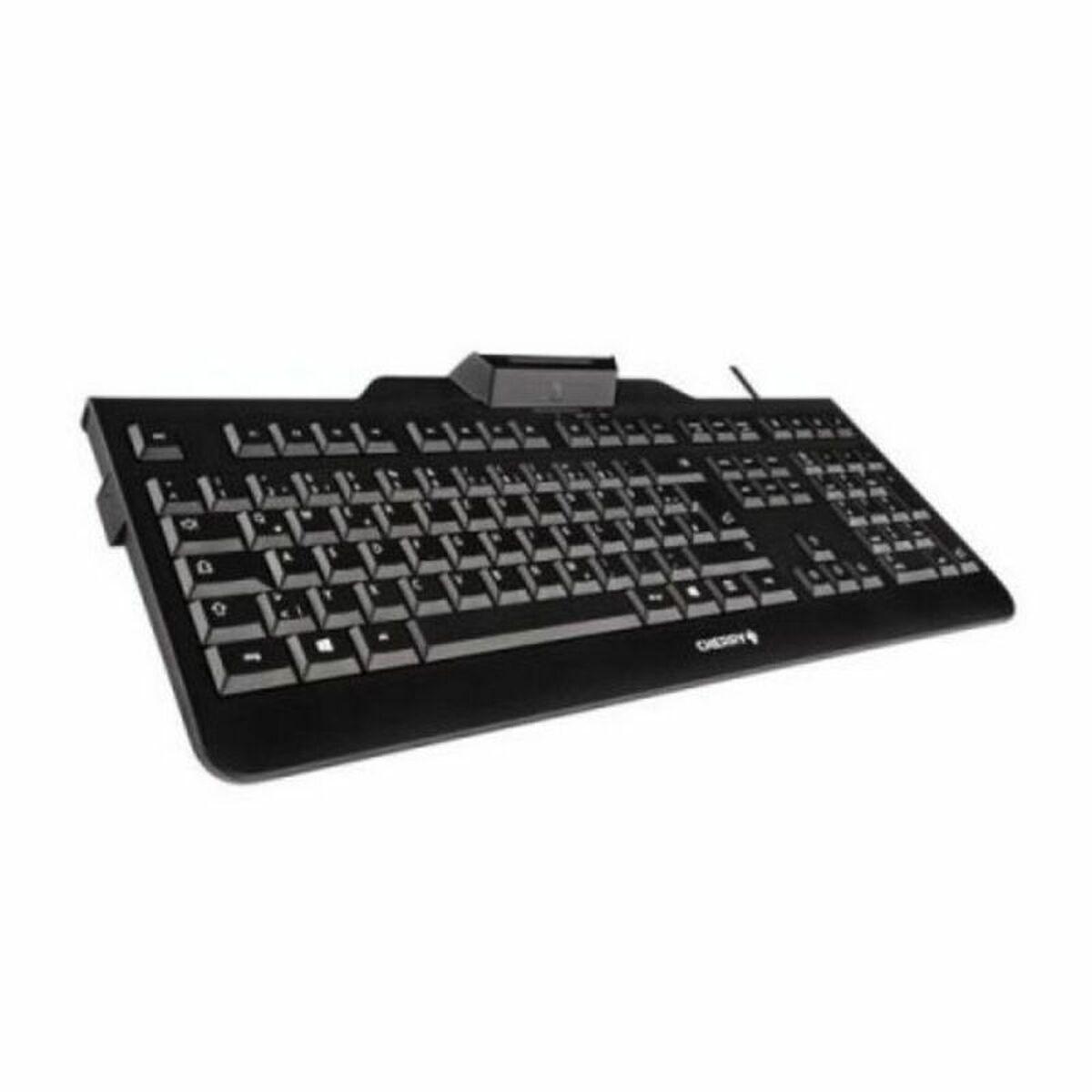 Tastiera Cherry + lettore di chip integrato (DNIe) Nera