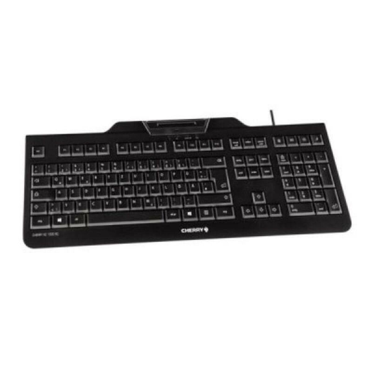 Tastiera Cherry + lettore di chip integrato (DNIe) Nera