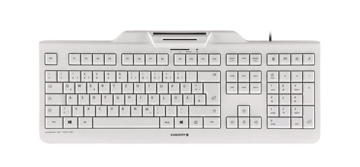 CHERRY KC 1000 SC tastiera USB QWERTY Inglese UK Grigio