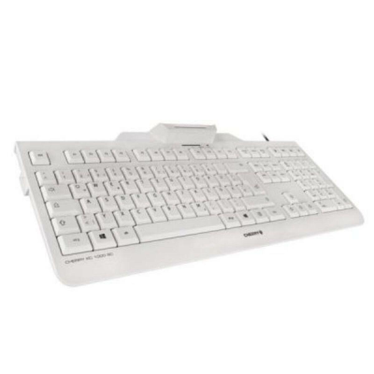 CHERRY KC 1000 SC tastiera USB QWERTY Spagnolo Grigio