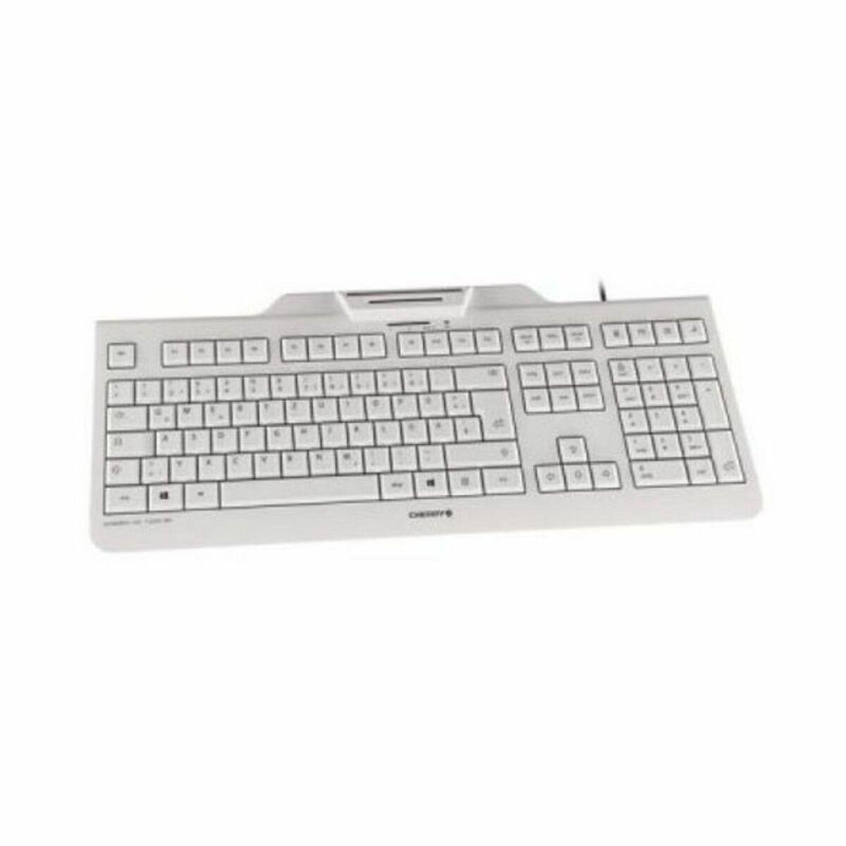 CHERRY KC 1000 SC tastiera USB QWERTY Spagnolo Grigio