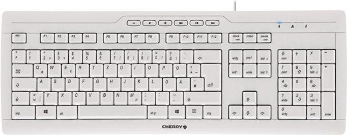 CHERRY STREAM 3.0 tastiera Ufficio USB QWERTY Italiano Grigio (CHERRY STREAM 3.0 GREY - CORDED KEYBOARD ITALY) - Versione Tedes
