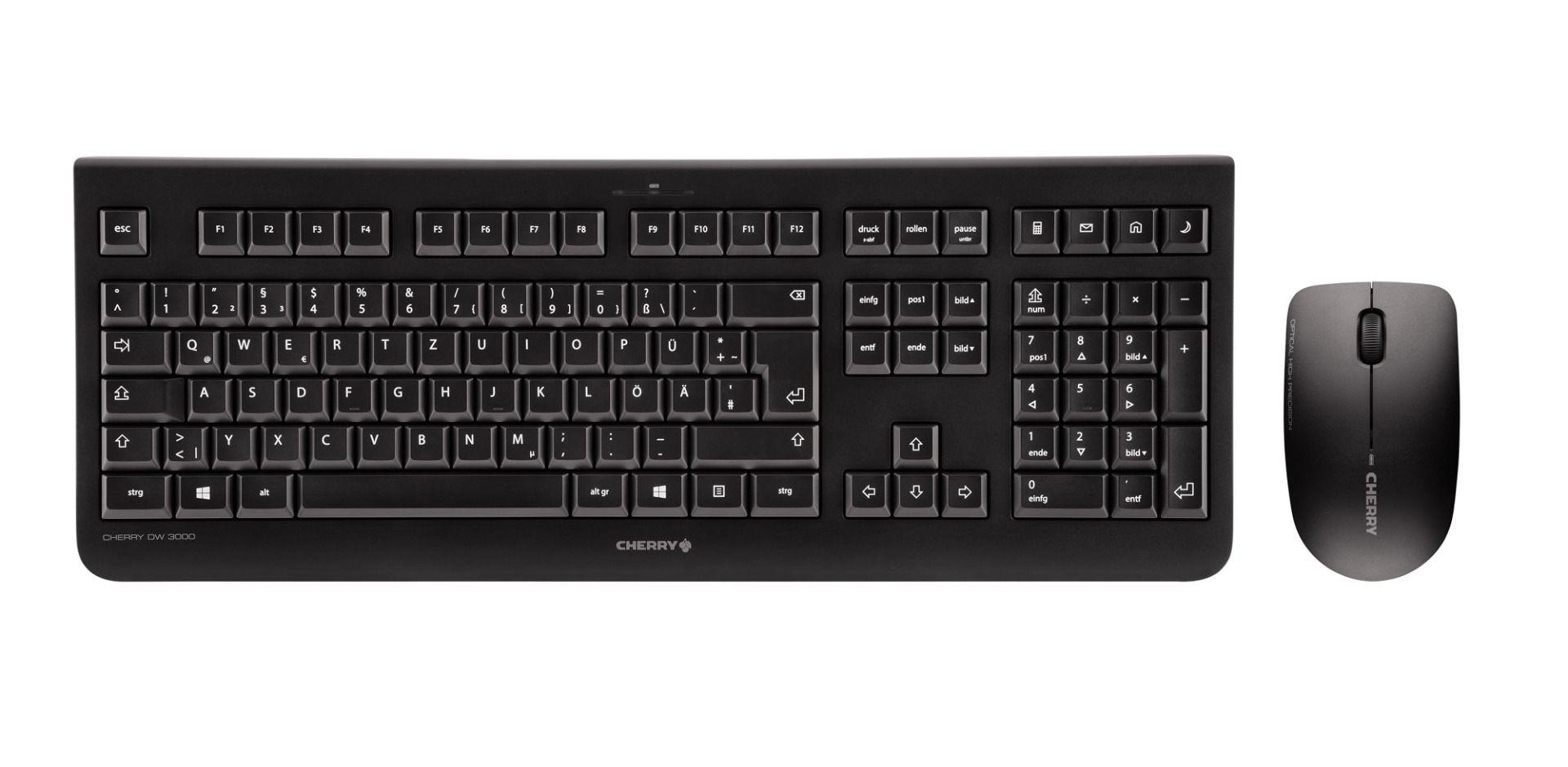 CHERRY DW 3000 tastiera Mouse incluso RF Wireless Spagnolo Nero