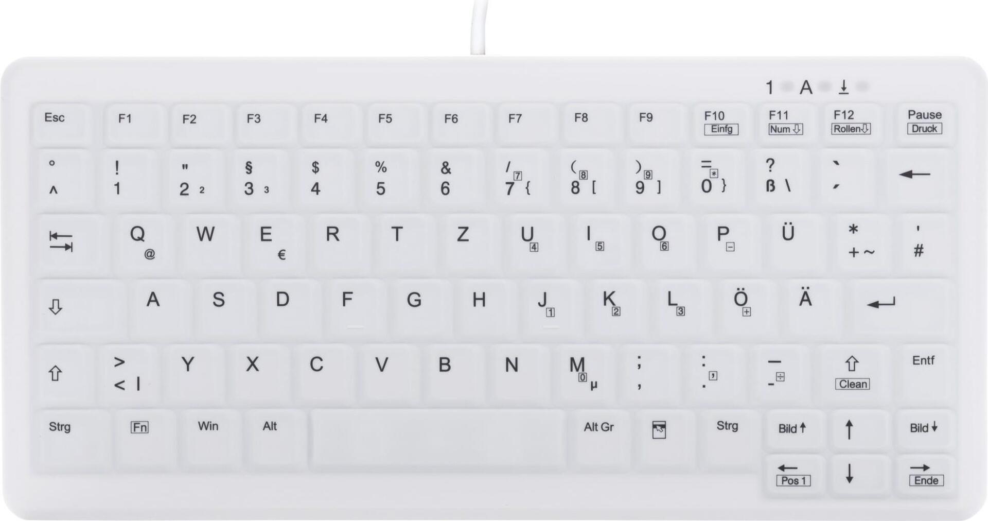 CHERRY AK-C4110 tastiera USB QWERTZ Tedesco Bianco