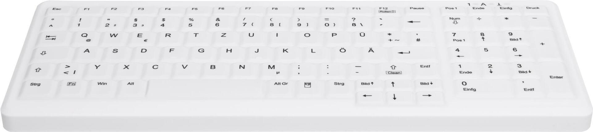 CHERRY AK-C7000 tastiera RF Wireless QWERTZ Tedesco Bianco