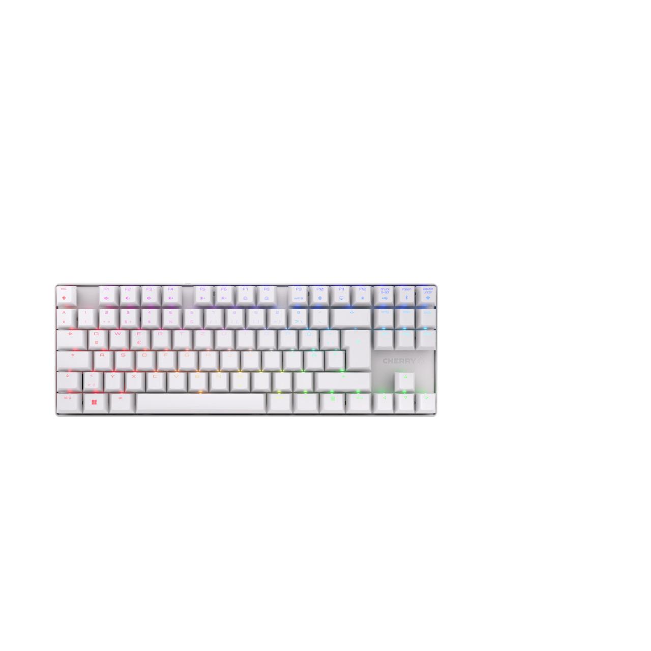 CHERRY MX 8.2 TKL Wireless RGB tastiera RF senza fili + Bluetooth QWERTZ Tedesco Bianco