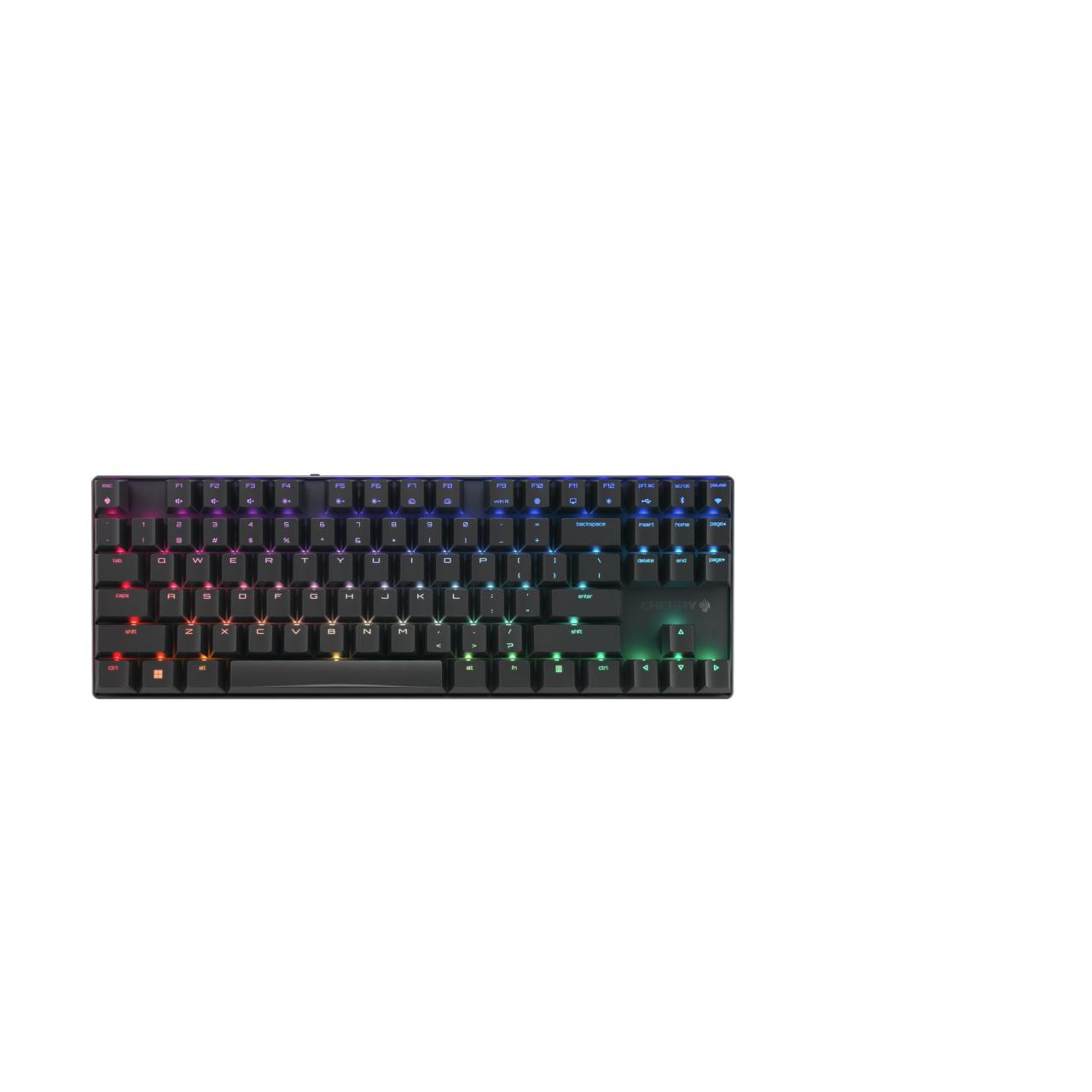 CHERRY MX 8.2 TKL Wireless RGB tastiera RF senza fili + Bluetooth QWERTY Inglese US Nero