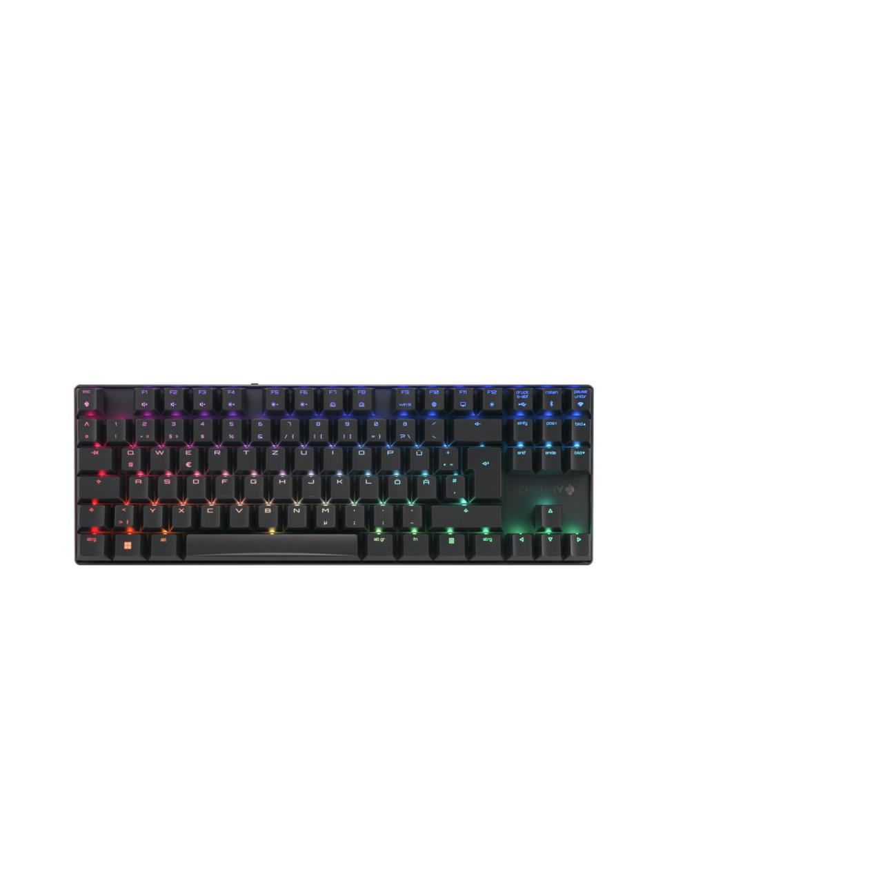 CHERRY MX 8.2 TKL Wireless RGB tastiera RF senza fili + Bluetooth QWERTZ Tedesco Nero
