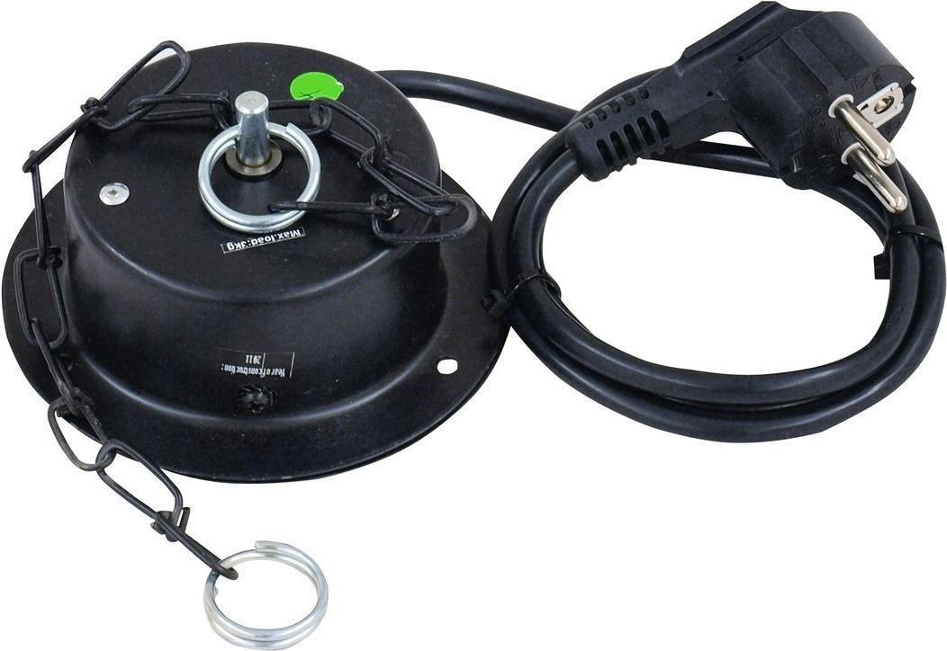 Motore rotante Eurolite MD-1015 con spina. Colore del prodotto: nero. Tensione di ingresso: 230 V, frequenza di ingresso: 50 Hz