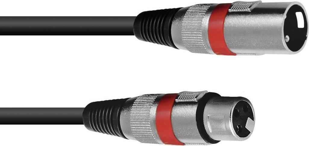 Omnitronic 3022045R XLR Cavo di collegamento [1x XLR Plug 3 Poly-1x XLR Socket 3 Poly] 1,50 m Nero (3022045R)