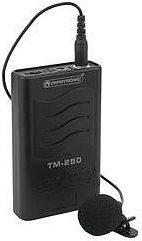 Omnitronic 13075008 - Microfono Lavalier - Microfono condensatore - Destinatario del bodypack - 214000 kHz - 0,5% - 8,5 MW (130