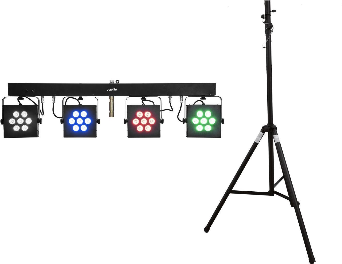 EUROLITE Set LED KLS-3002 treppiede in acciaio STV-40S-WOT (20000719)