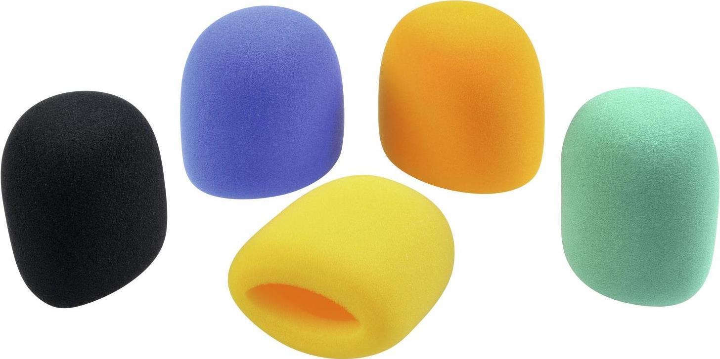 Set protezione antivento per microfono OMNITRONIC 5 colori (6000620N)