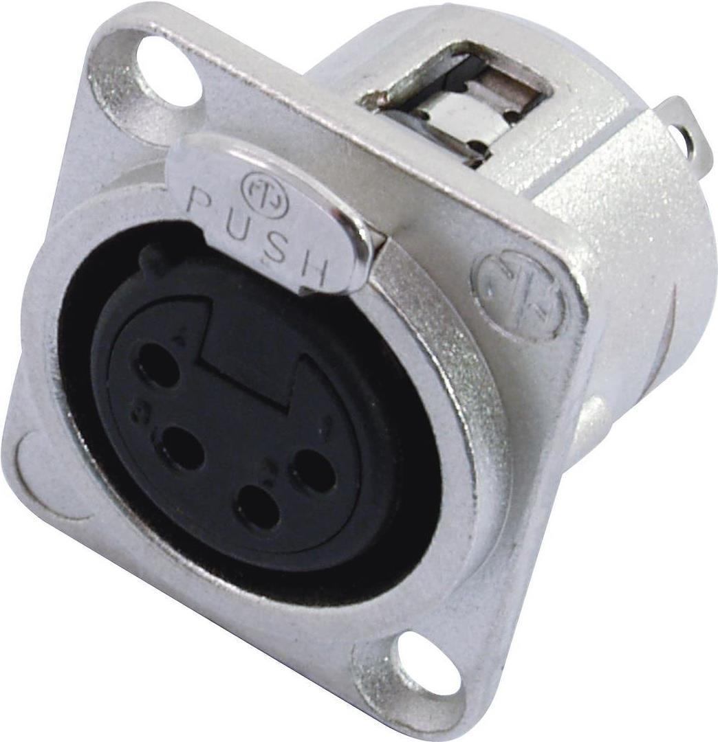 Presa da incasso NEUTRIK XLR a 4 poli NC4FDL-1 (30200629)