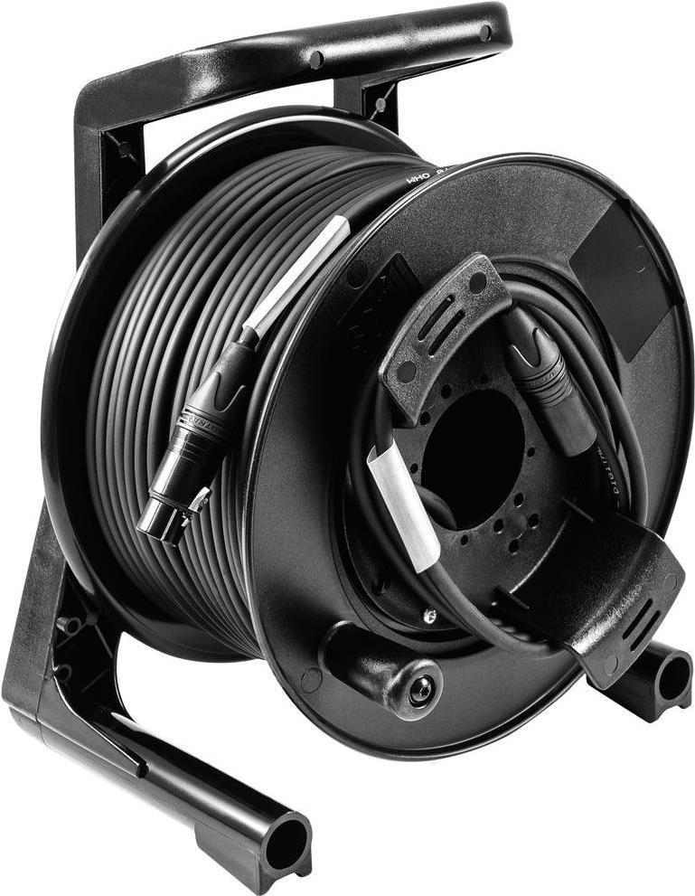 PSSO Avvolgicavo DMX XLR 50m sw Neutrik 2x022 (3030745K)