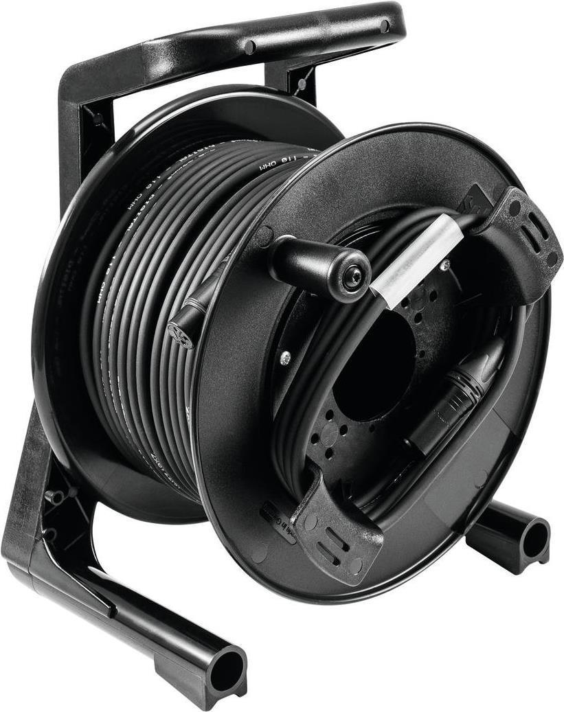 PSSO Avvolgicavo DMX XLR 30m sw Neutrik 2x022 (3030745H)