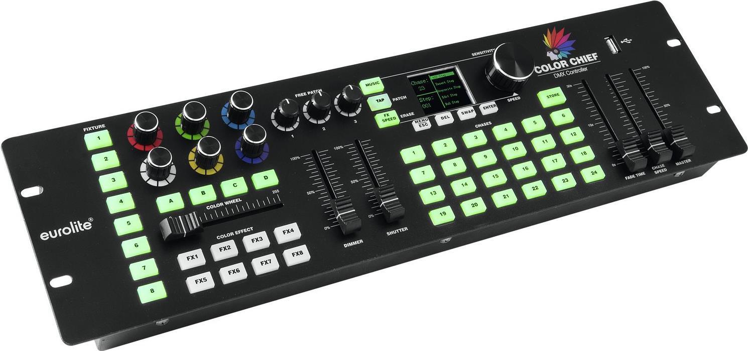 Console luci Eurolite DMX con unità di controllo f Faro LED (70064575)
