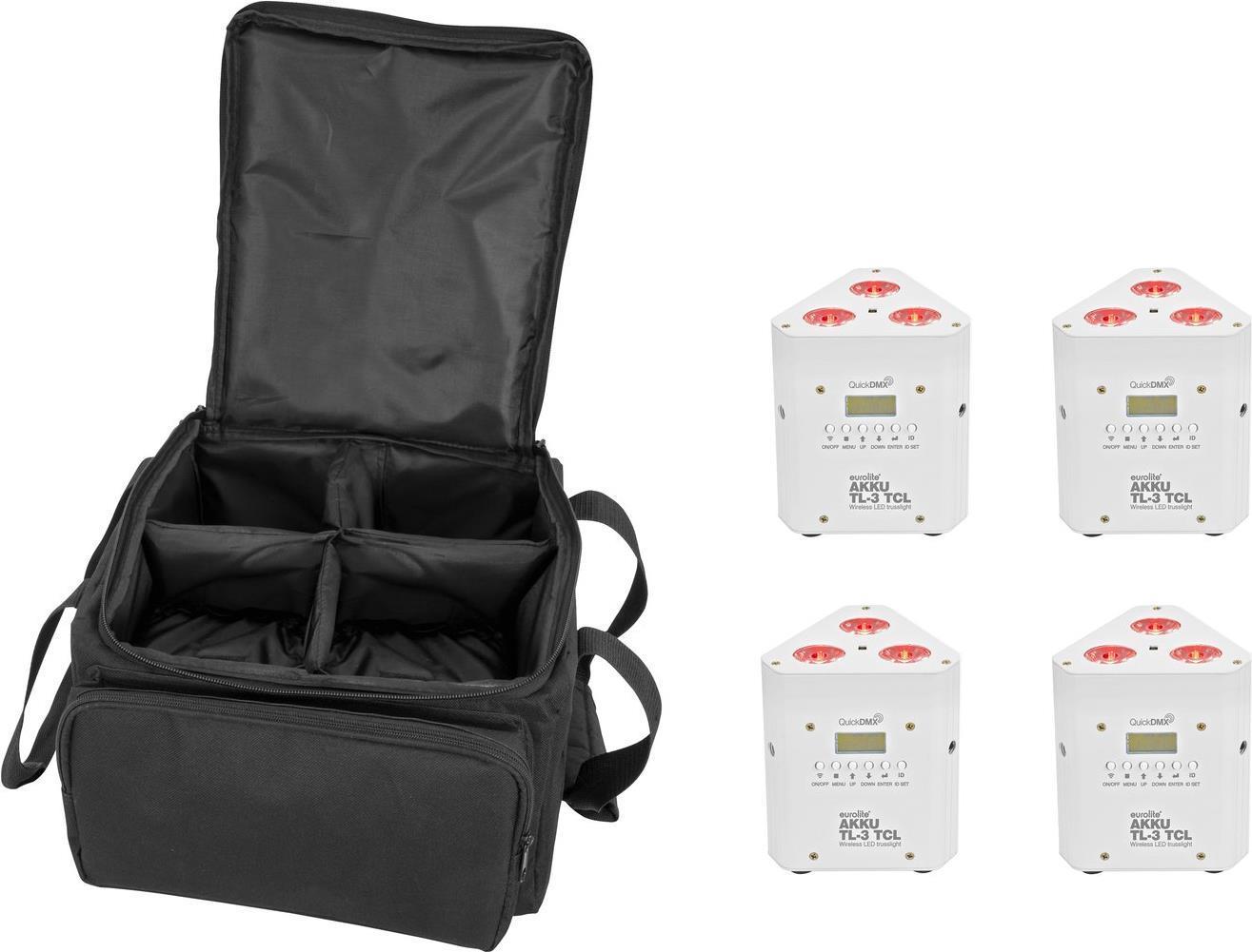 Eurolite Set 4x Batteria TL-3 TCL Wei SB-4 Soft-Bag (2000649)