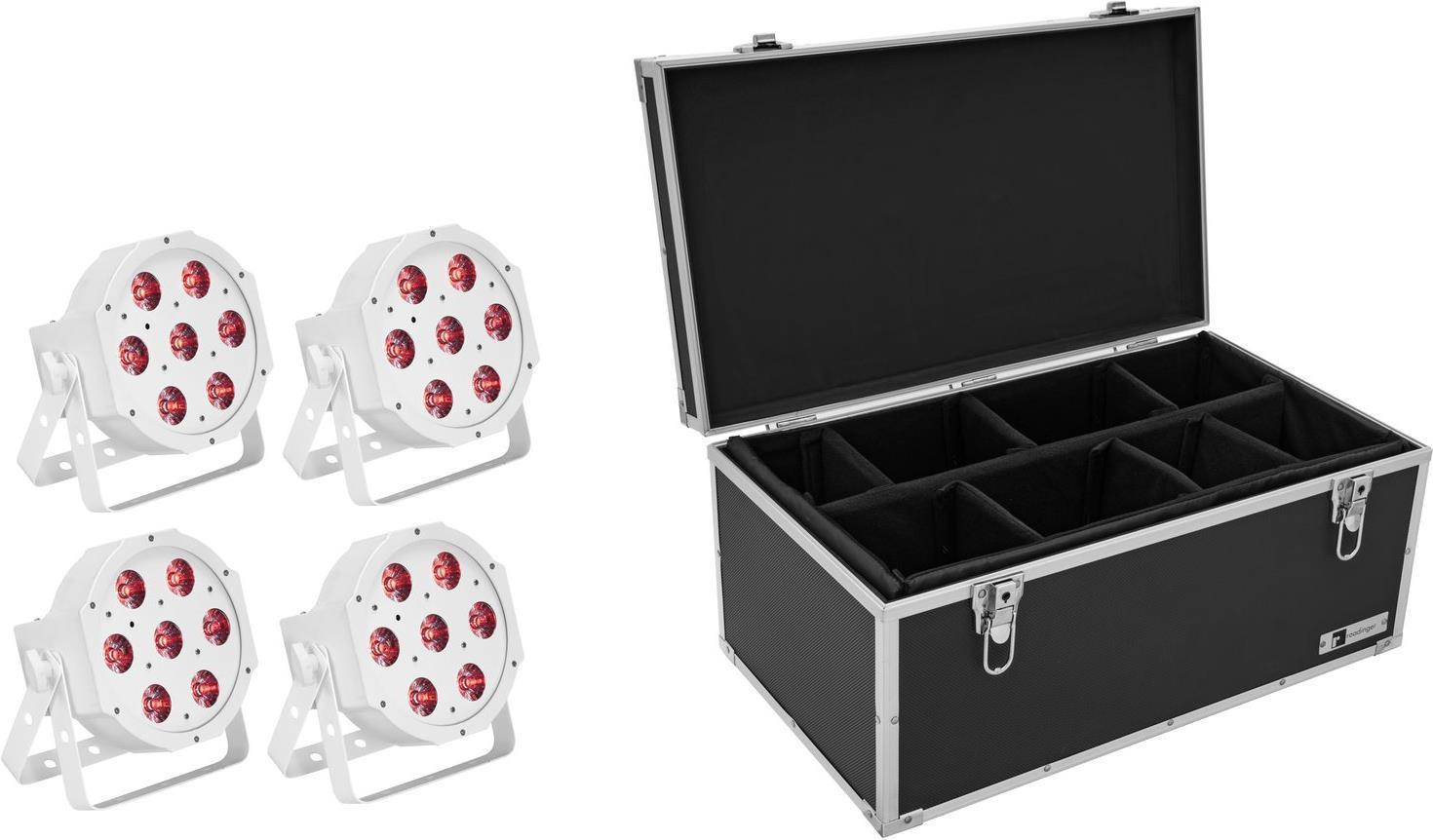 EUROLITE Set 4x LED SLS-7 HCL Pavimento bianco Custodia (20000658)