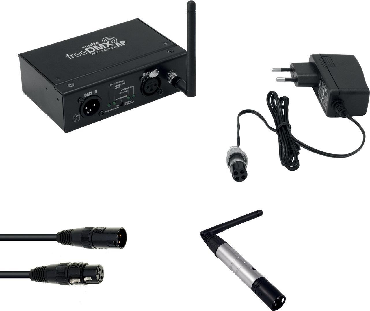 Eurolite Set Freedmx AP Wi-Fi Interfaccia Trasmettitore radio QuickDMX Cavo DMX (2000870)