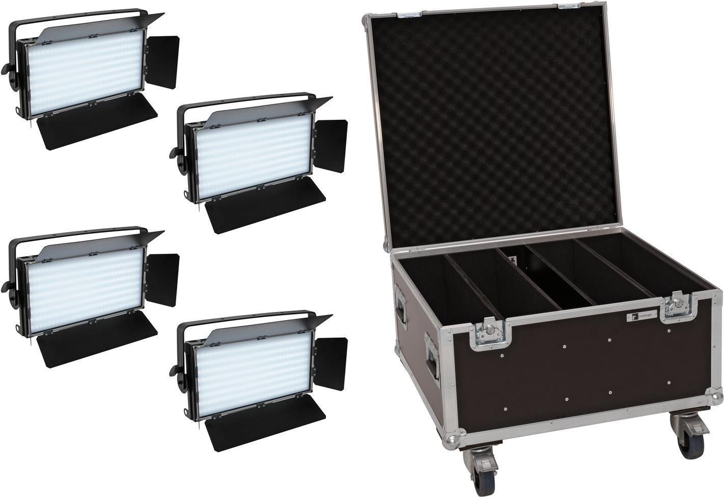EUROLITE Set 4x Pannello LED PLL-480 QCL Custodia (20000899)