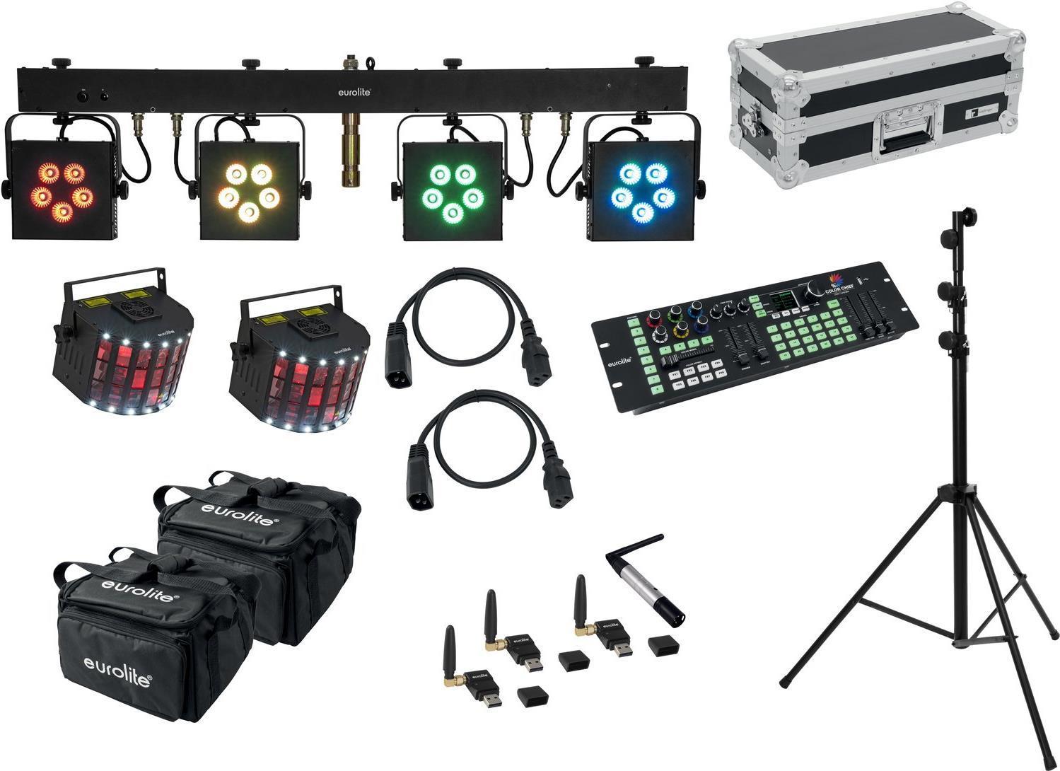 EUROLITE Set LED KLS-902 Laser Derby Mobile Bundle (20000911)
