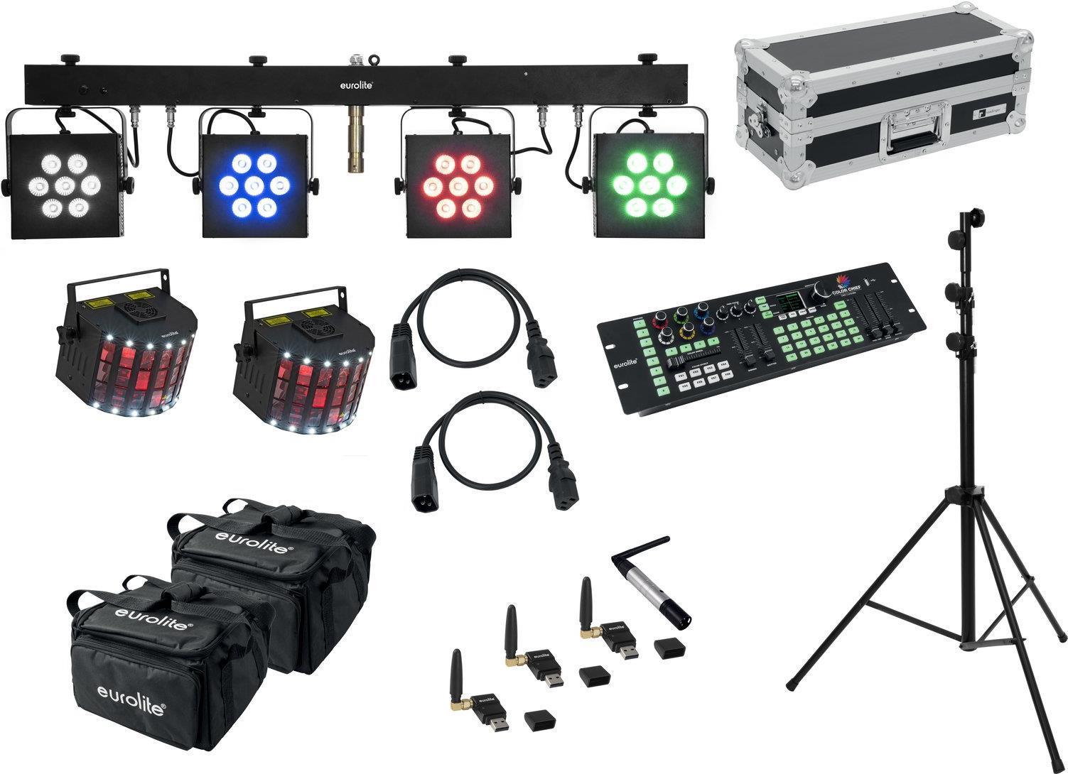 EUROLITE Set LED KLS-3002 Laser Derby Mobile Bundle (20000912)