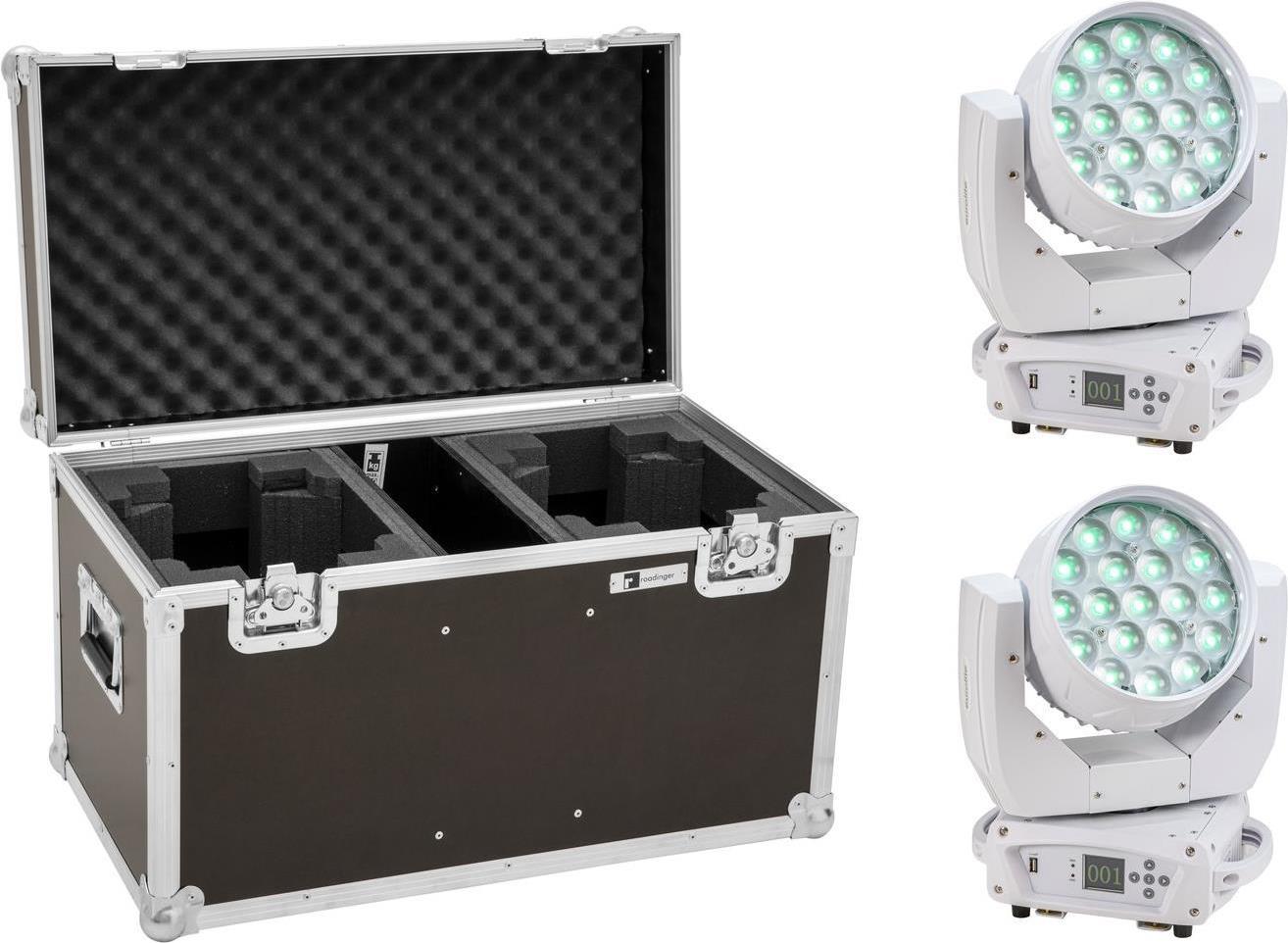 Set di Eurolite Set 2x LED TMH-X4 MOVIMENTO WASS Zoom WS Case (2000953)