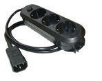 ONLINE USV-Systeme USV-Steckdosenleiste 16 A prolunghe e multiple 18 m (SCHUKO-ADAPTER - 16A 3X)