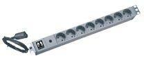 ONLINE USV-Systeme 19 USV-Steckdosenleiste prolunghe e multiple 2 m (SCHUKO-ADAPTER 10A 8X - 1HE RACKMOUNT) [KG10A8SCH-RACK]