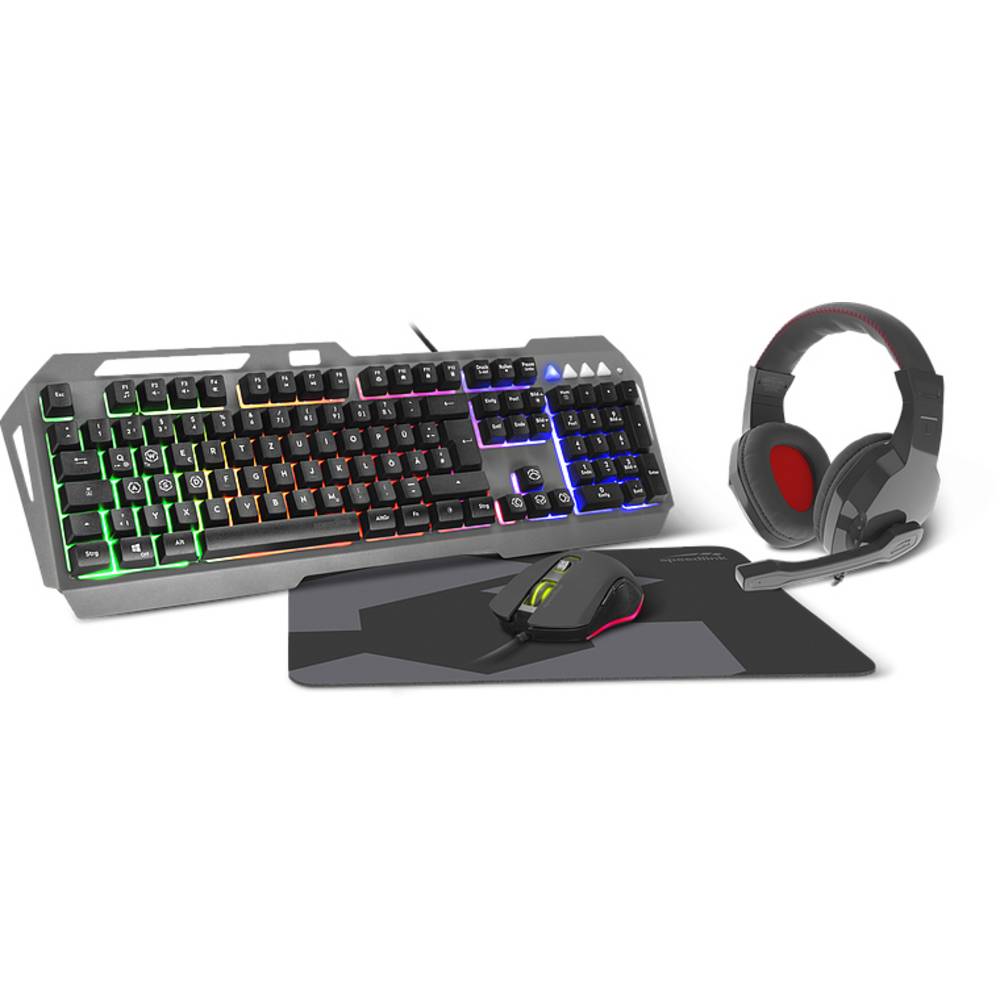 Set da gioco LUNERA, 4in1, illuminato, nero