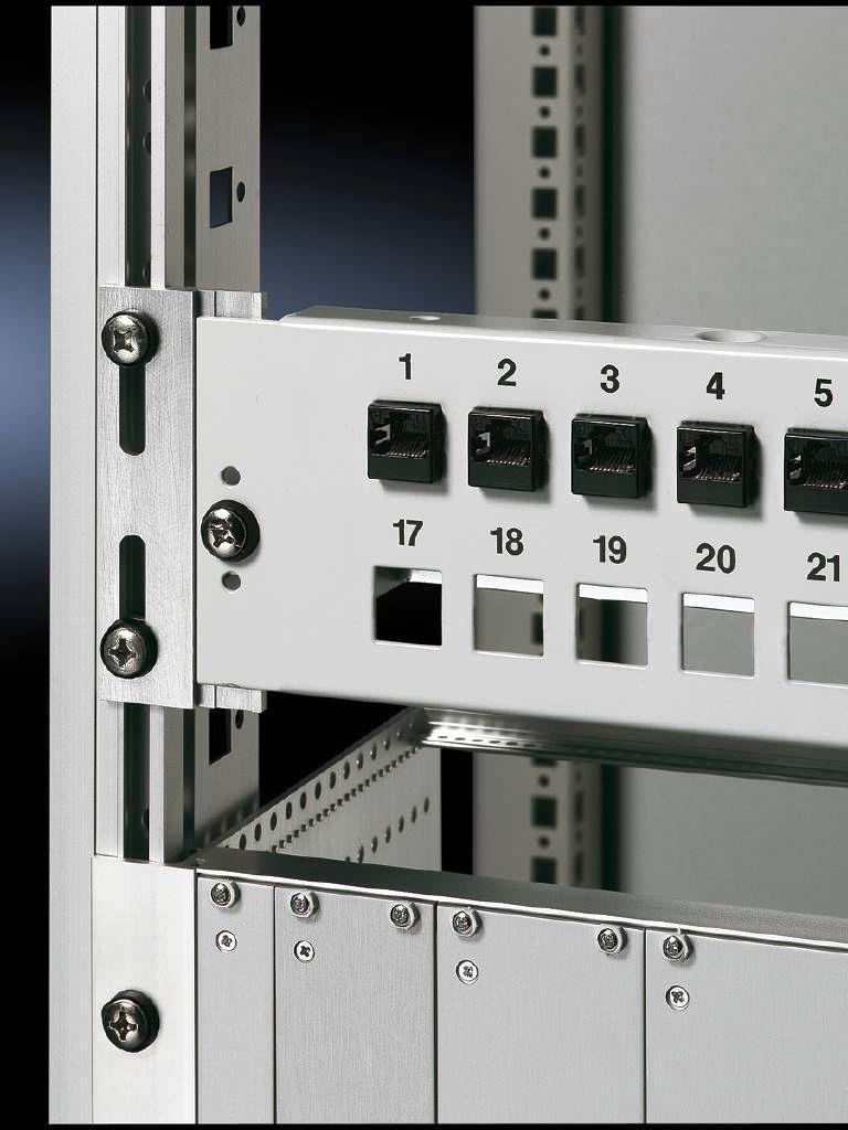 Rittal DK - Adattatore rack metrico - 6U - 483/533 cm (19"/21") (confezione da 2)
