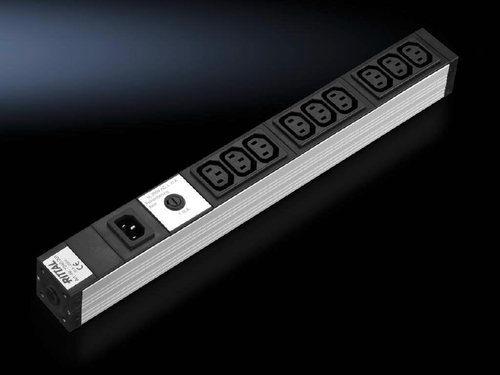 Multipresa 48,3 cm Prese 9 vie per apparecchi freddi 10A